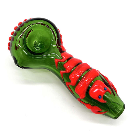 Scorpion Glow In The Dark Glass Smoking Spoon Hand Pipe