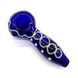 Glow In The Dark Glass Smoking Spoon Hand Pipe