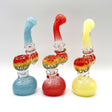 Rasta Bubbler 7" Tall - Assorted Color Glass Pipe NIBO Distribution
