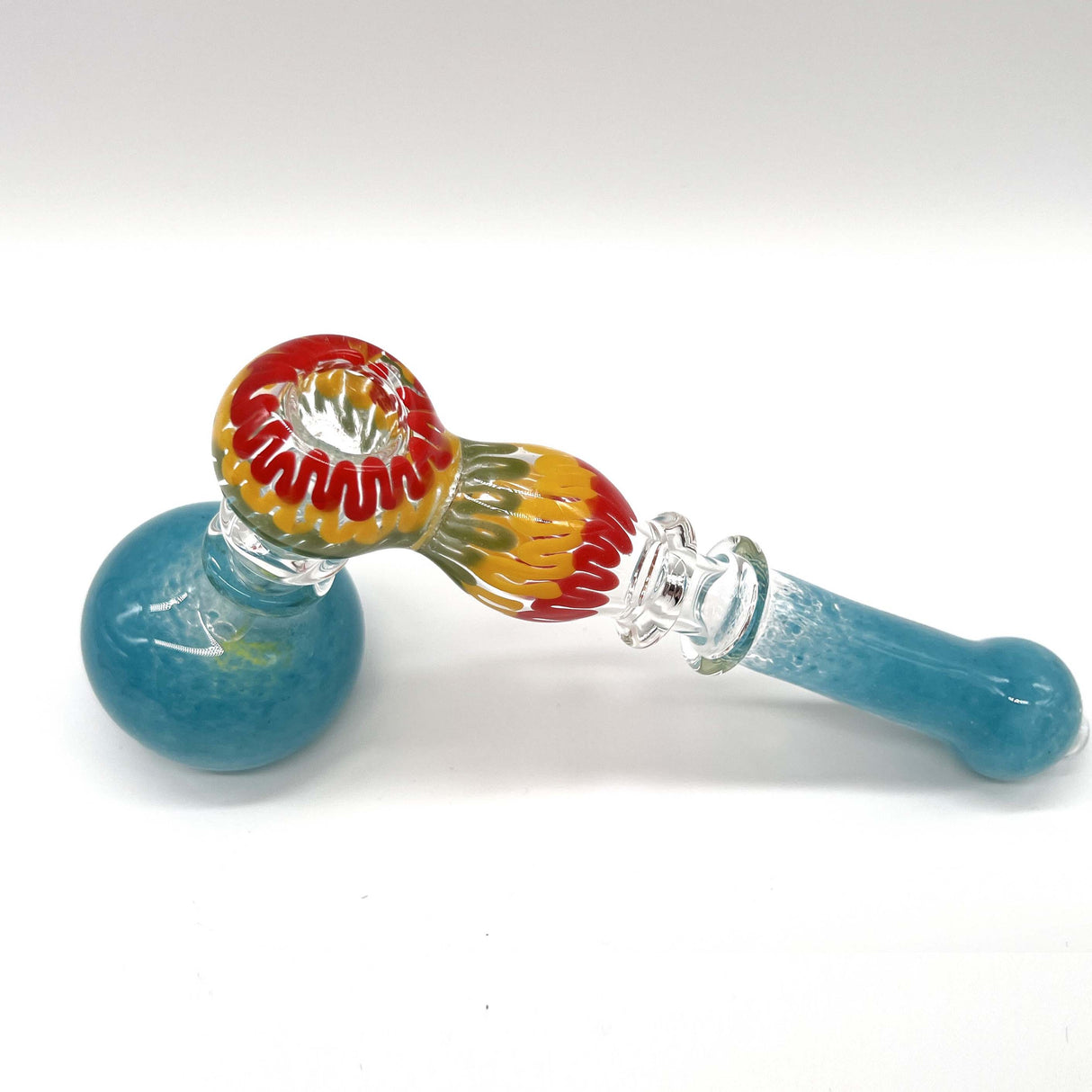 Rasta Bubbler 7" Long - Assorted color Glass Pipe NIBO Distribution