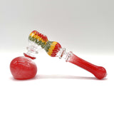 Rasta Bubbler 7" Long - Assorted color Glass Pipe NIBO Distribution