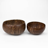 Organic Coconut shell  "Don't Panic It's Organic" Mixing Bowls