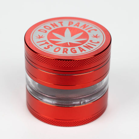 Heavy Duty Large "Don't Panic It's Organic" 4 Parts Weed Grinder Engraved in Canada Design #2