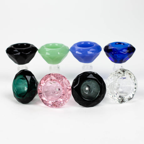 Genie | 14 mm Diamond shape Large Glass Bowl Box of 16 [Bowl3-14]