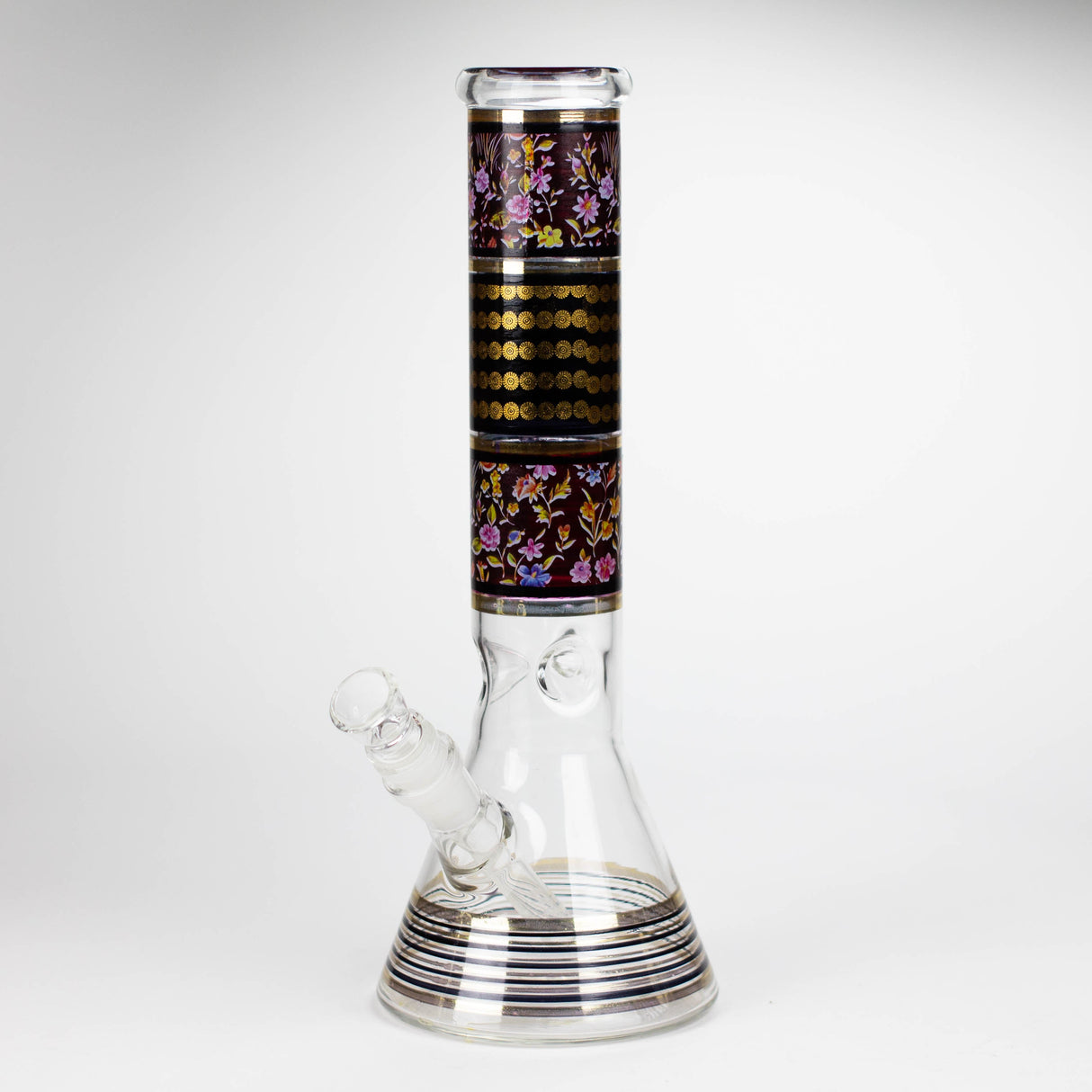 12" Royal Conical assorted design glass bong