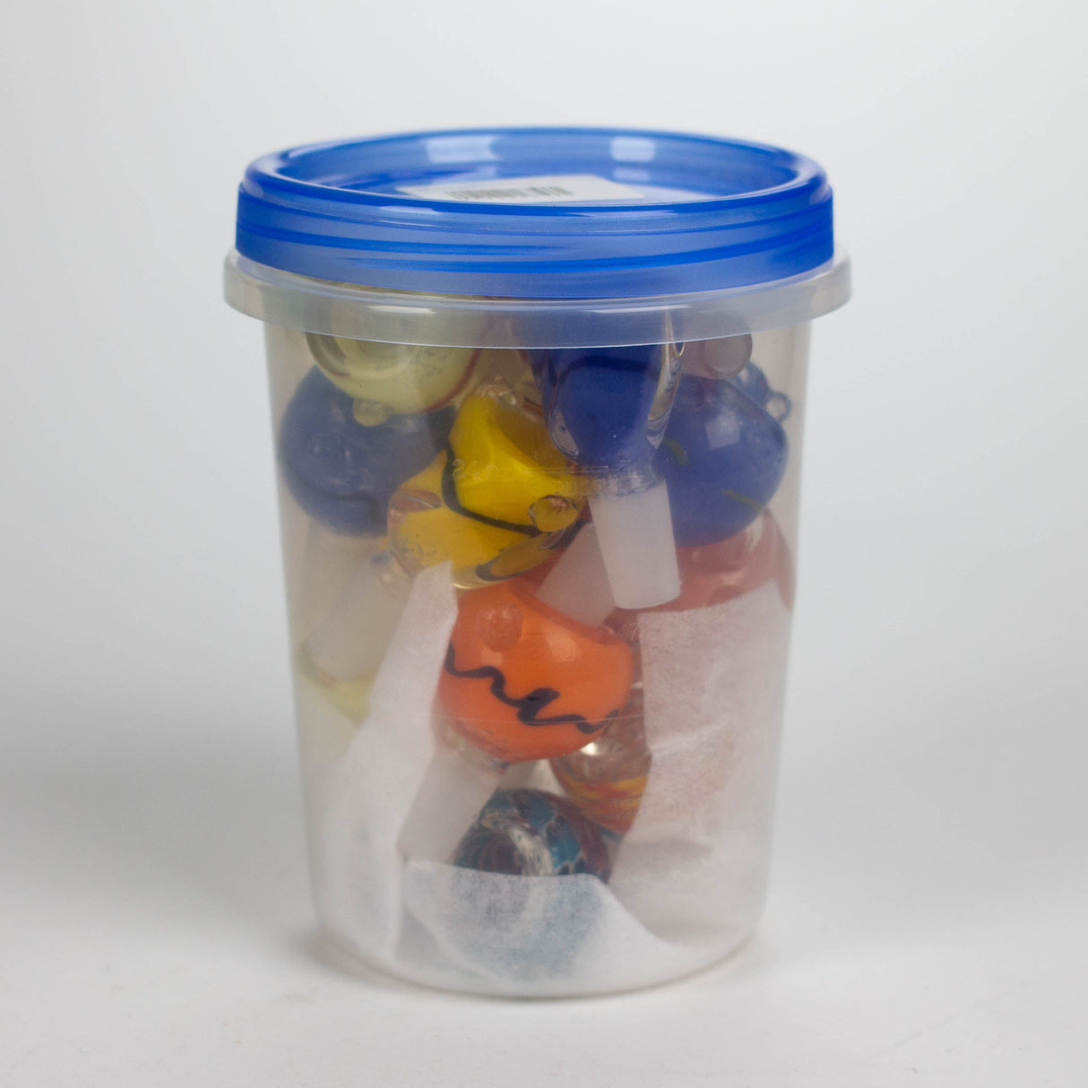 Assorted color and design BOWL JAR of 20 Bowl · Banger · Oil Burner Bongzie Smokes