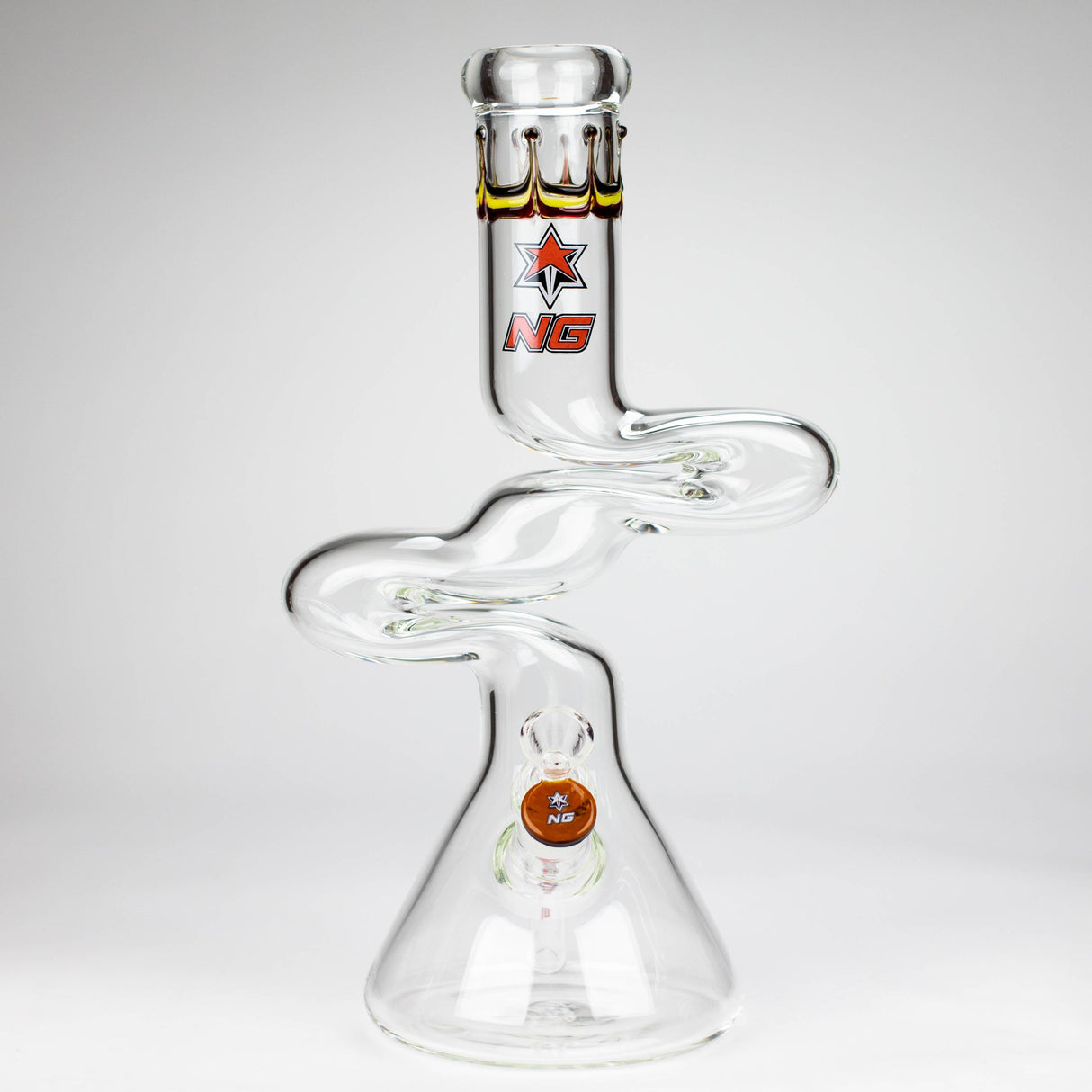 NG | 14 inch ZIg-Zag Beaker Bong [G101]