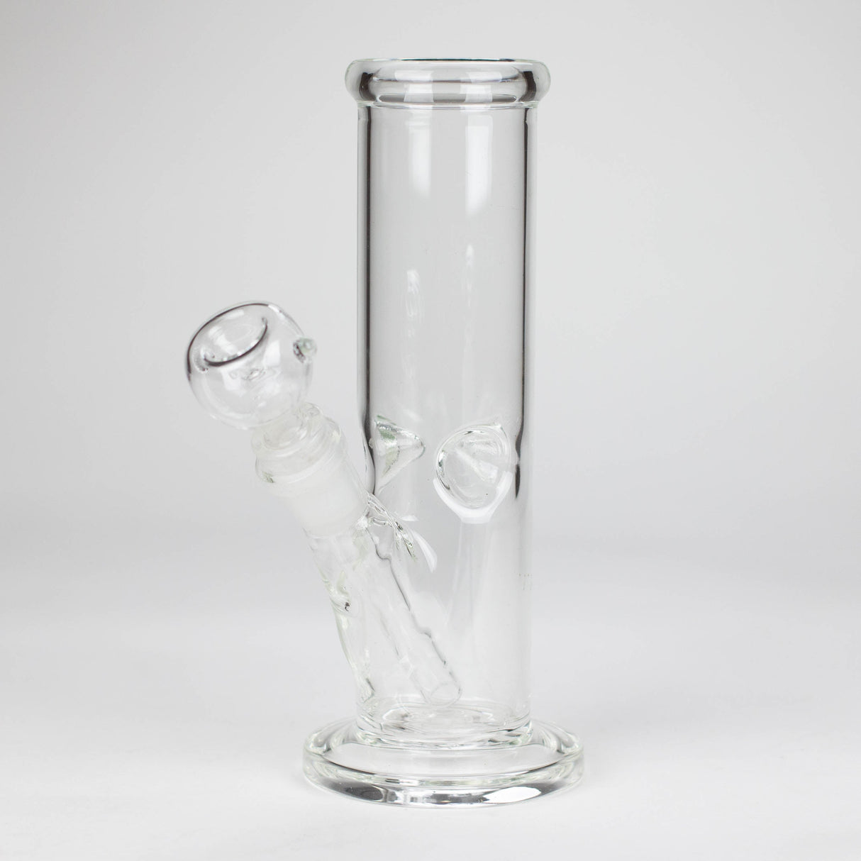 8" clear straight bong