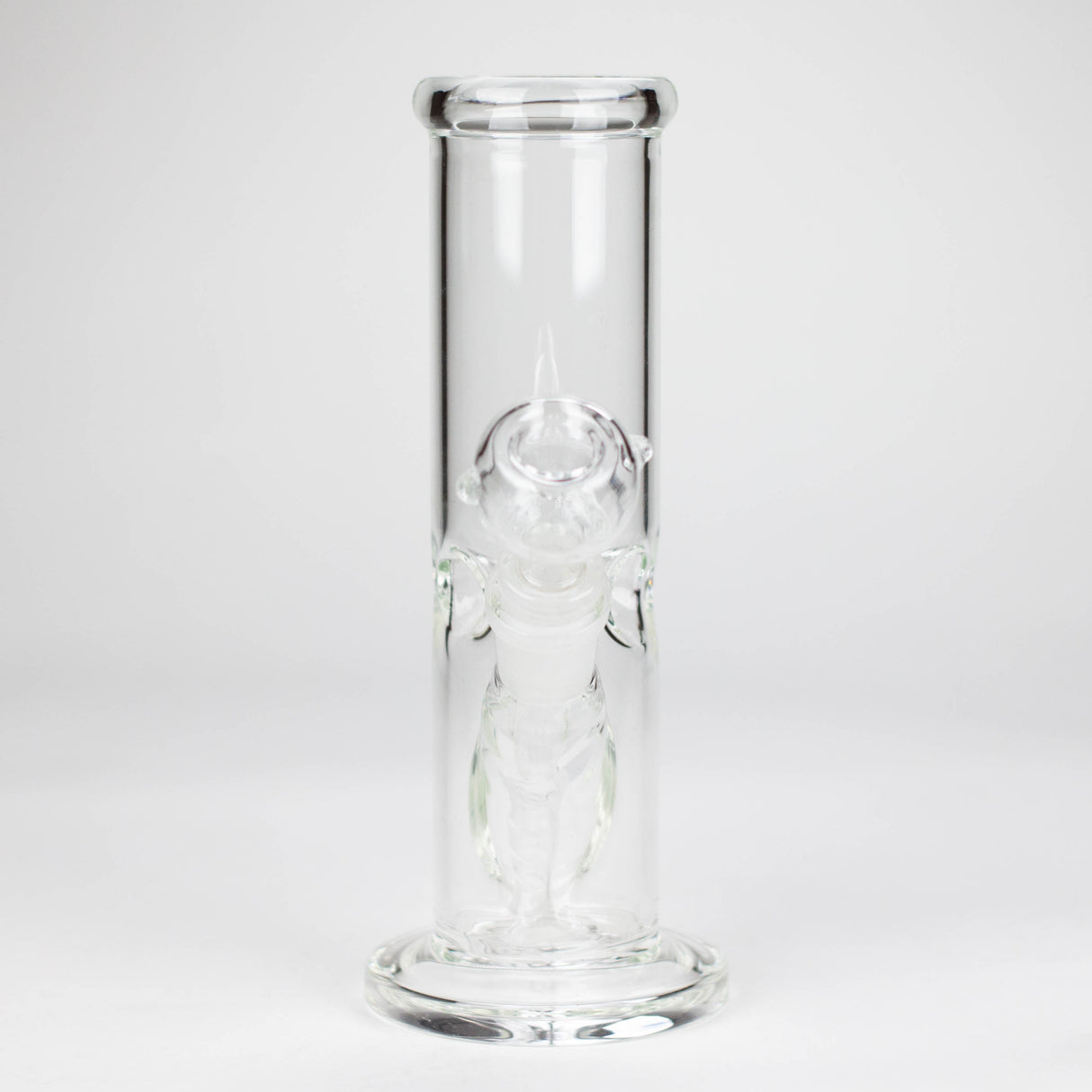 8" clear straight bong