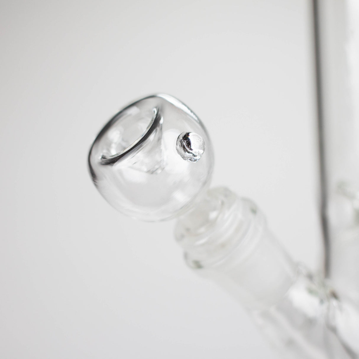 8" clear straight bong