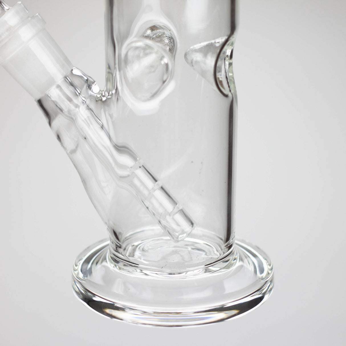 8" clear straight bong