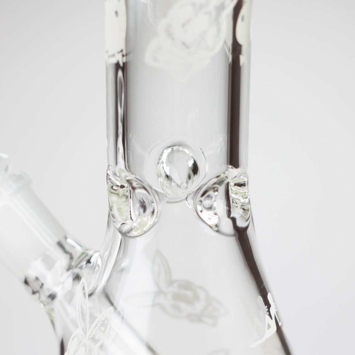 12" 5mm Luxury Design Glow in the Dark Glass Bong