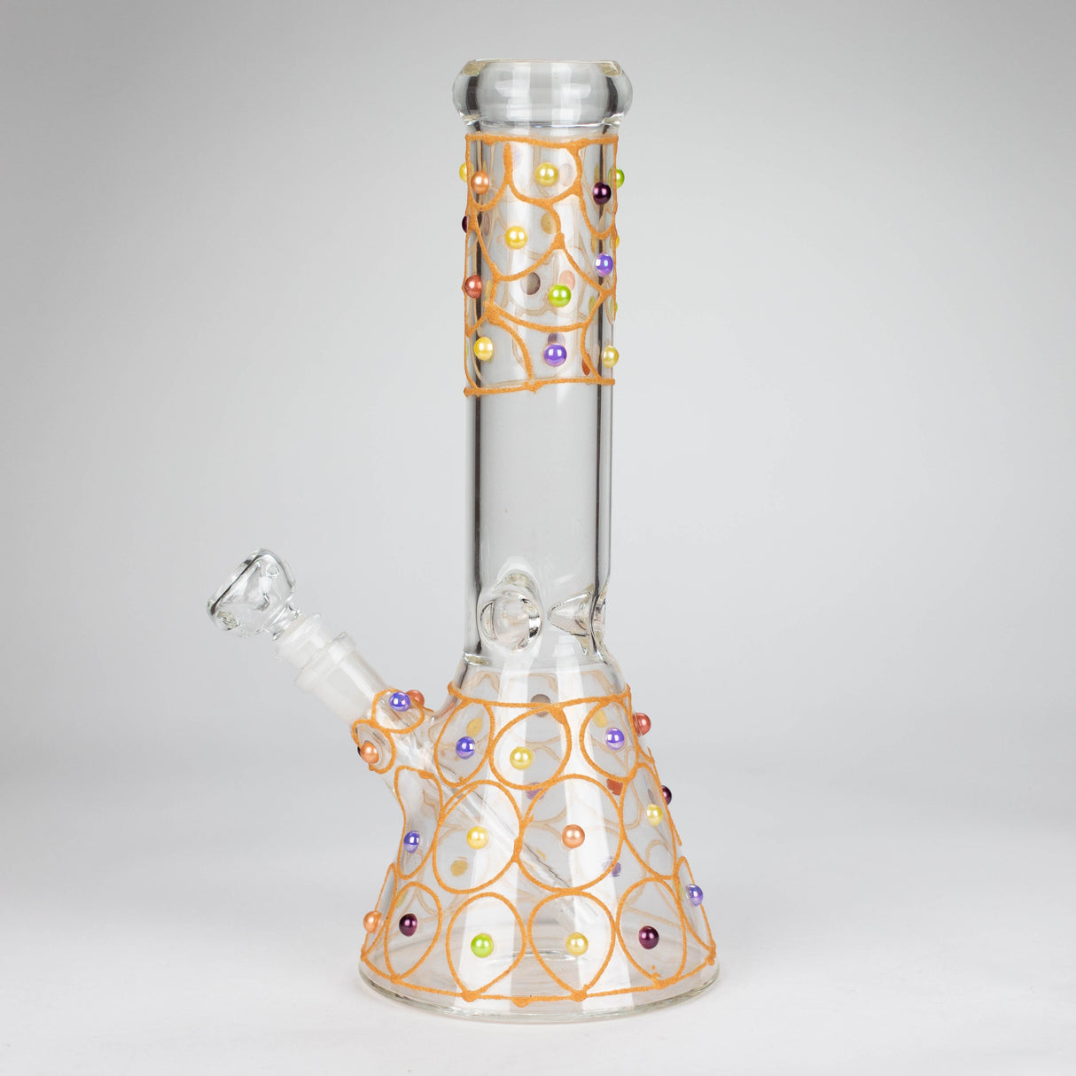 12" Royal conical hand crafted glass water bong