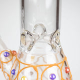 12" Royal conical hand crafted glass water bong