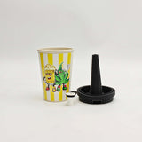 Coffee Cup Bong with ceramic bowl - Assorted Design [SP1061P]