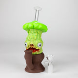 7.8" Vinyl Mushroom Monster Water Pipe