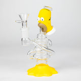 6.3" Cartoon Character Functional Glass Water Pipe