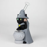 6.5“ Resin wizard cat water pipe