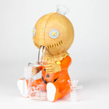 9.8'' Vinyl Pumpkin Ghost Baby Water Pipe Resin · Silicone · Plastic Bong JJ Distribution