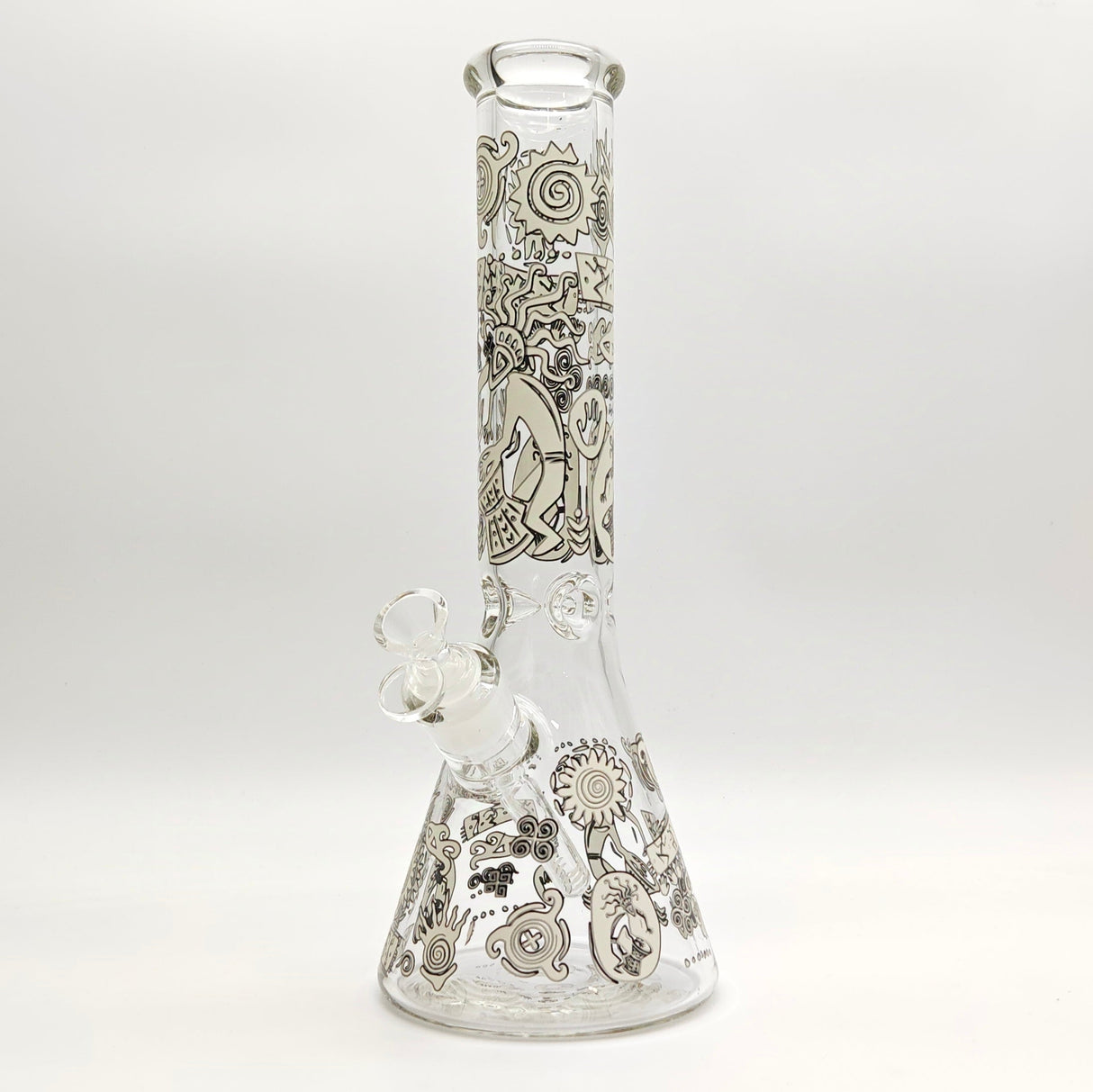 Glow in the dark 14" 7mm Egyptian Design Bong_2