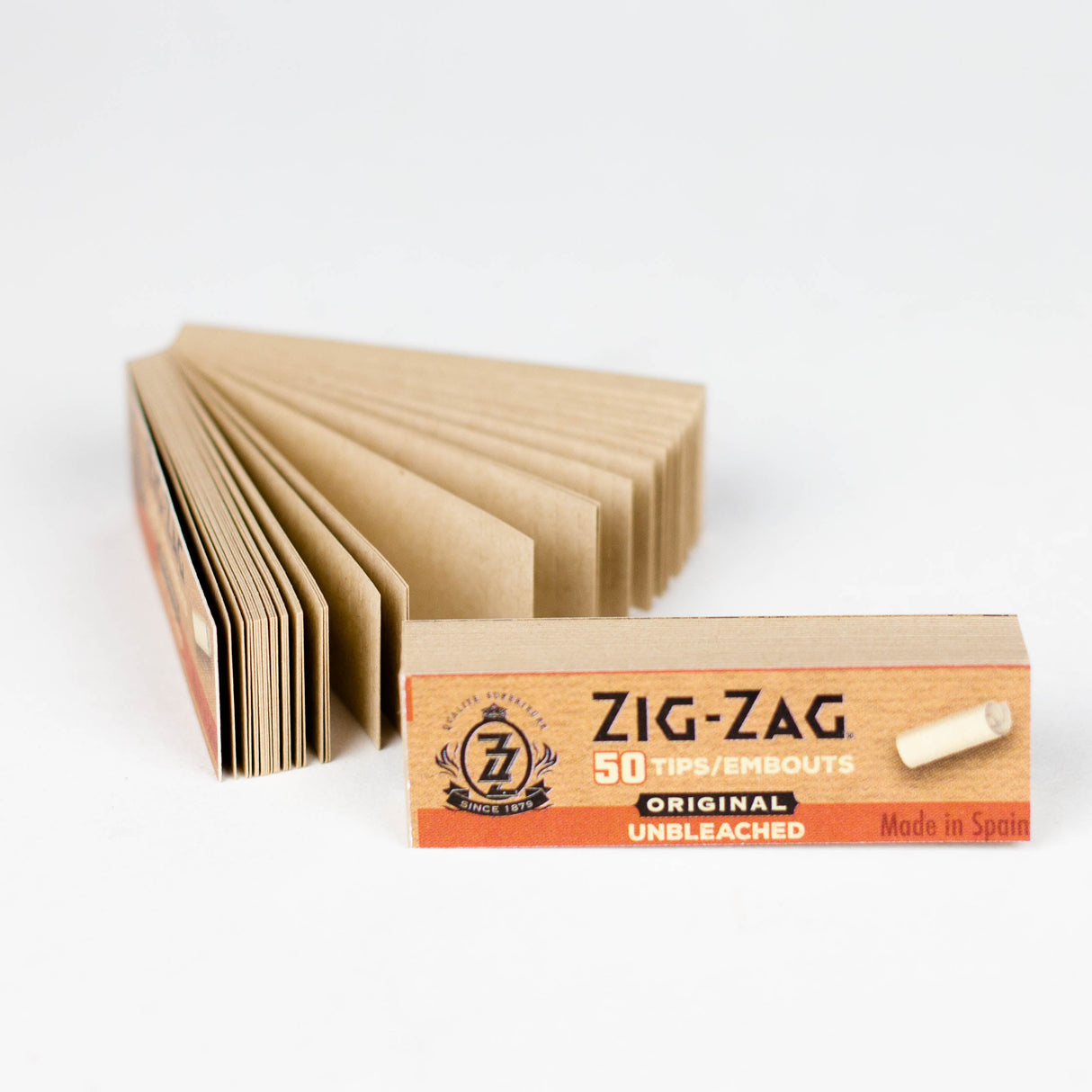 ZIG-ZAG | Unbleached Original Tips box of 50