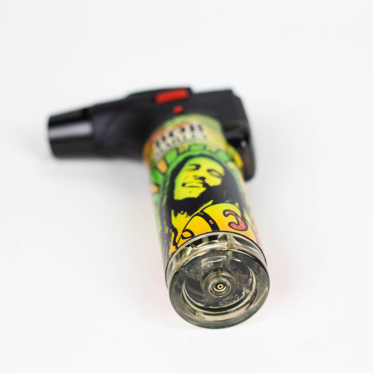 StriKo | Bob Marley Easy Grip single flame Refillable Torch lighter Display of 15