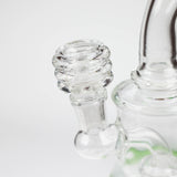 6.5" bent neck glass bong with diffuser