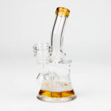 6.5" bent neck glass bong with diffuser