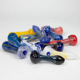 4.5” Assorted design Soft glass hand pipe Jar of 12