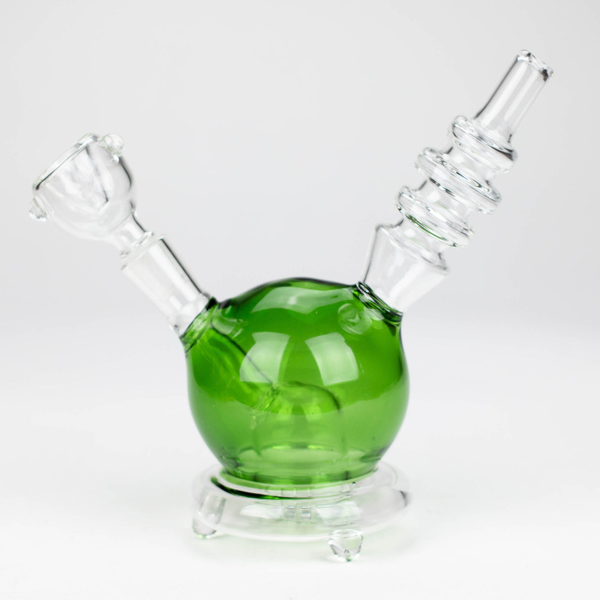 6" Apple glass water bong