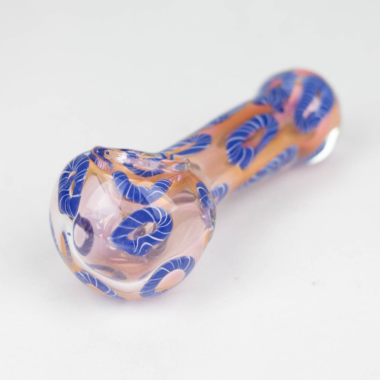 4.5" Gold fumed glass hand pipe pack of 2