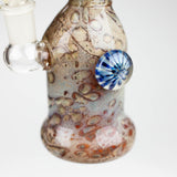 8" Marble with eye glass bong