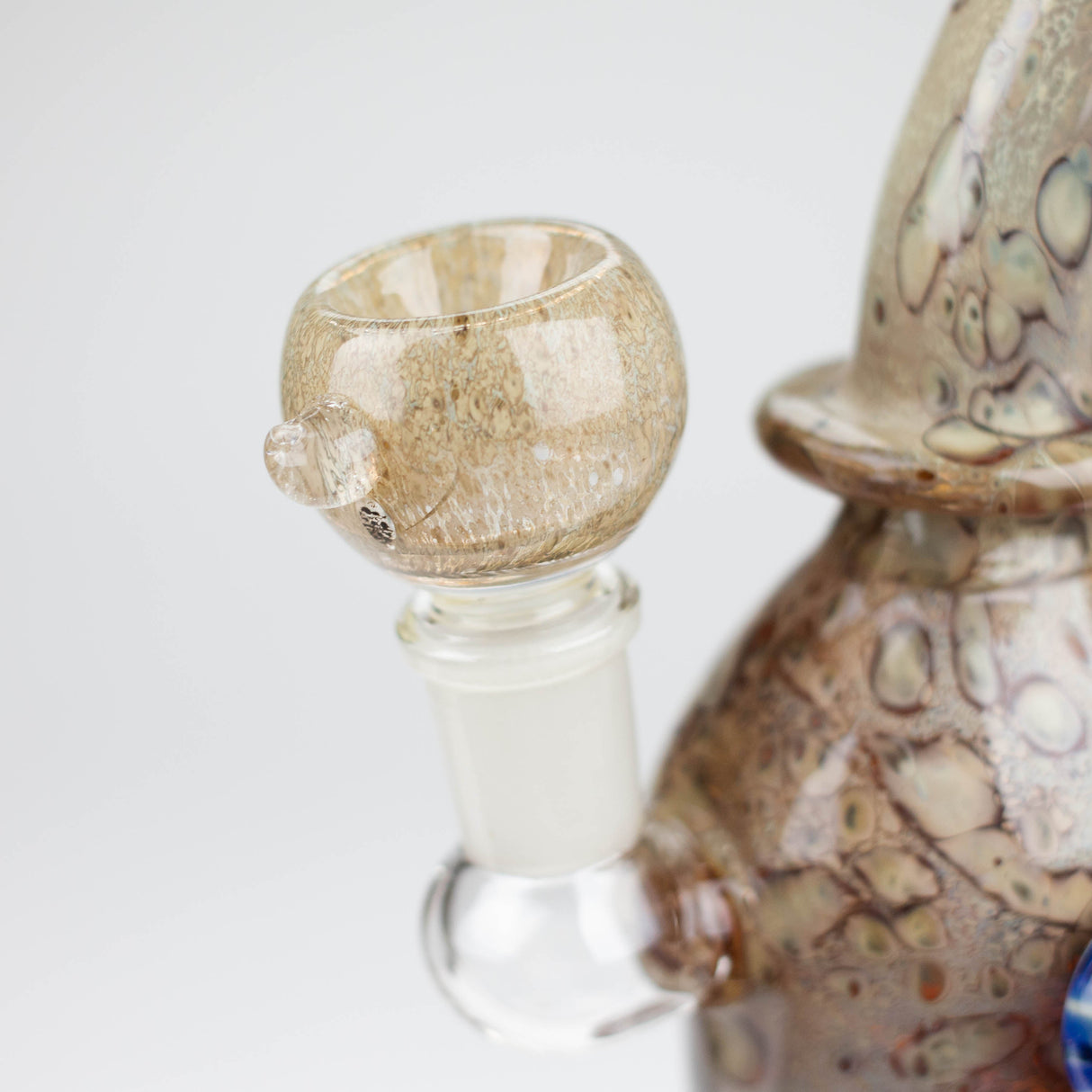 8" Marble with eye glass bong