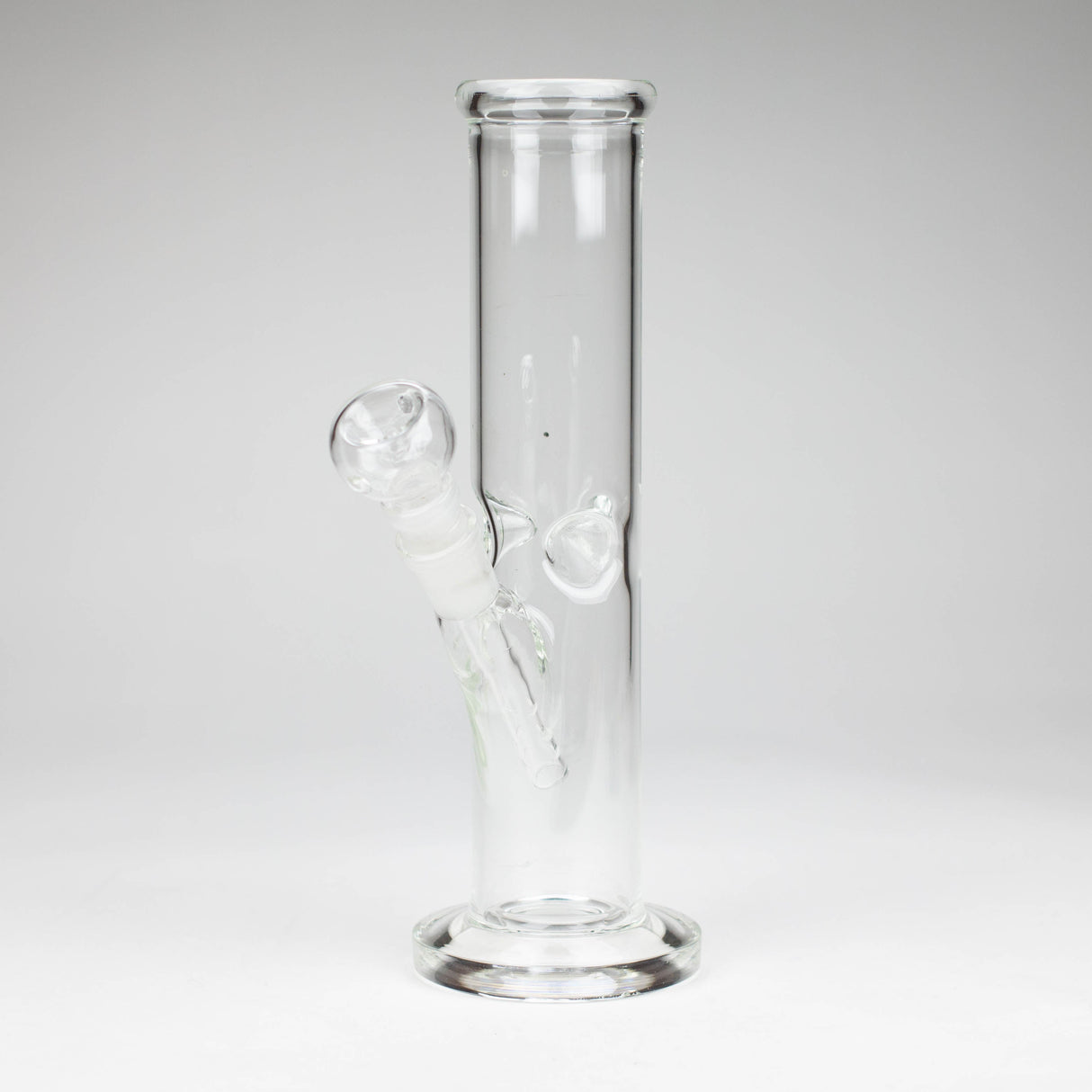 10" Straight tube glass water bong