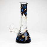 10" 3D Sky Design Glass Beaker Bong Glass Bong 777 Smoke