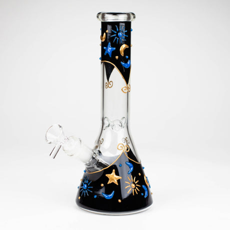 10" 3D Sky Design Glass Beaker Bong Glass Bong 777 Smoke