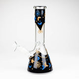 10" 3D Glass Bong With The Sky Design