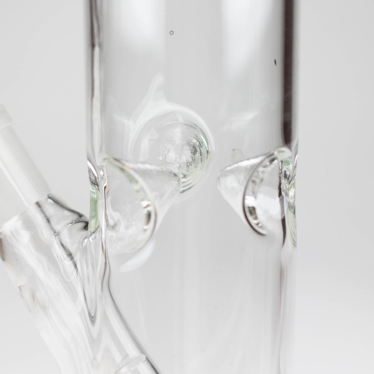 10" Straight tube glass water bong