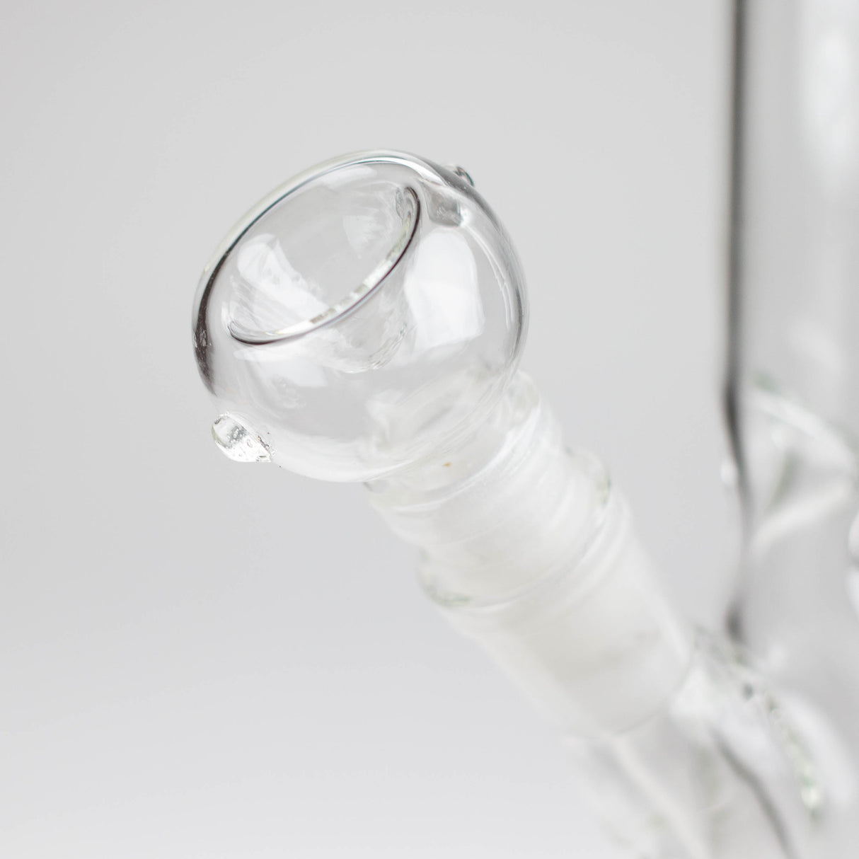 10" Straight tube glass water bong