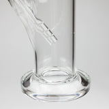 10" Straight tube glass water bong