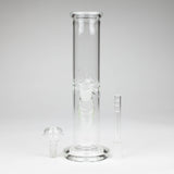 10" Straight tube glass water bong