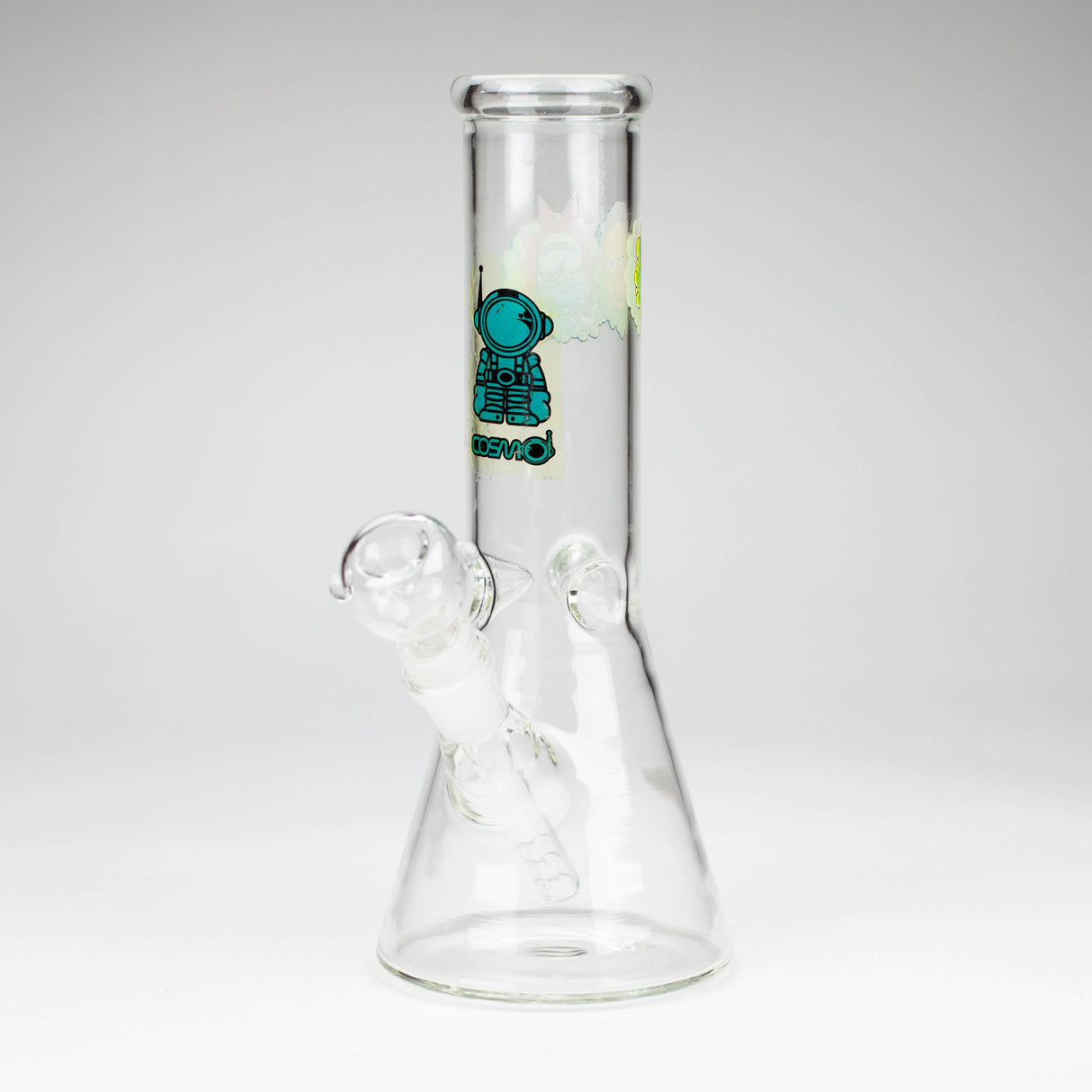 10" clear beaker glass water bong