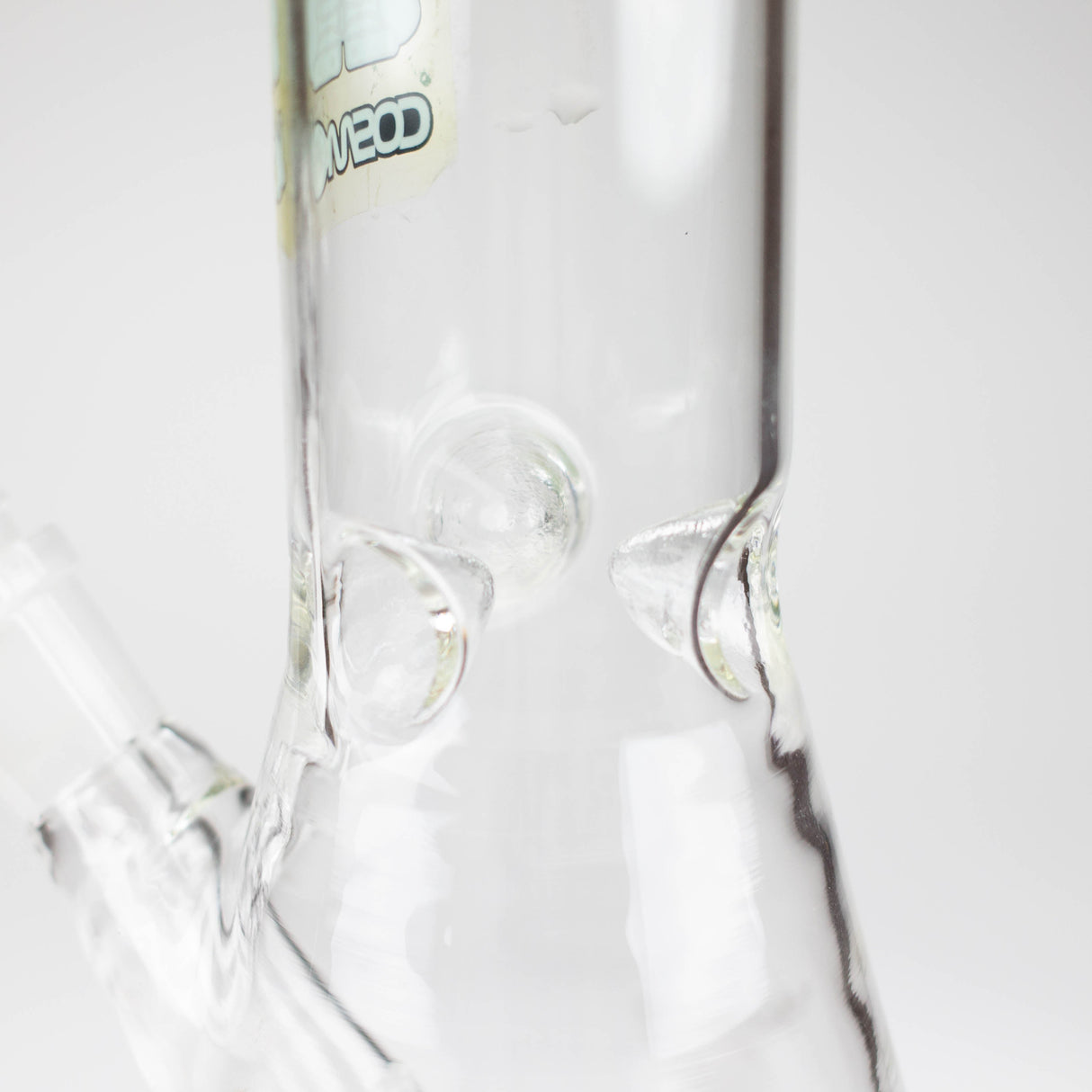 10" clear beaker glass water bong