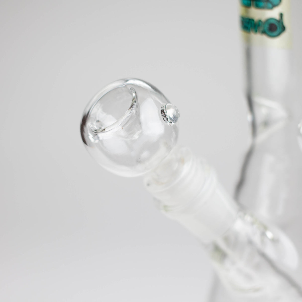 10" clear beaker glass water bong