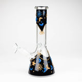 10" 3D Sky Design Glass Beaker Bong Glass Bong 777 Smoke