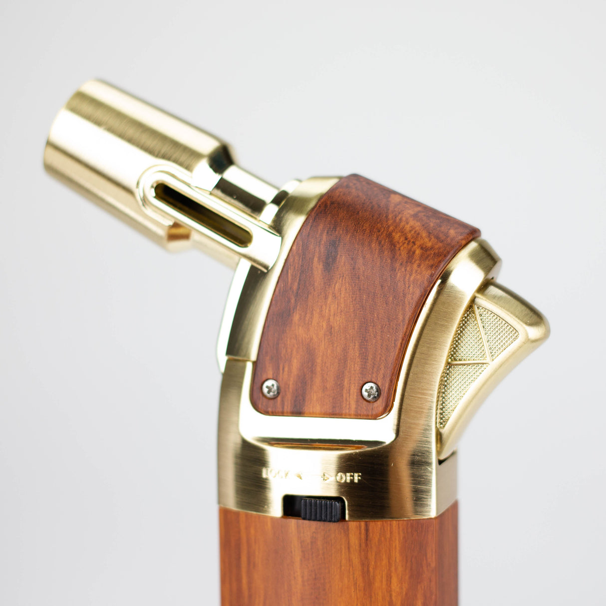 Scorch Torch |  5.25″ 45 degree Single flame Wooden  torch lighter [61715-1]