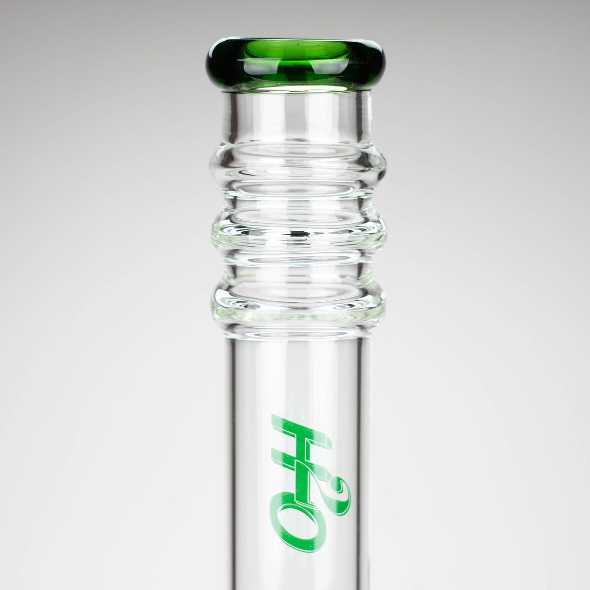 H2O | 18" 7mm glass bong with double layer honeycomb [H2O-5015] Glass Bong Canadian Distributor
