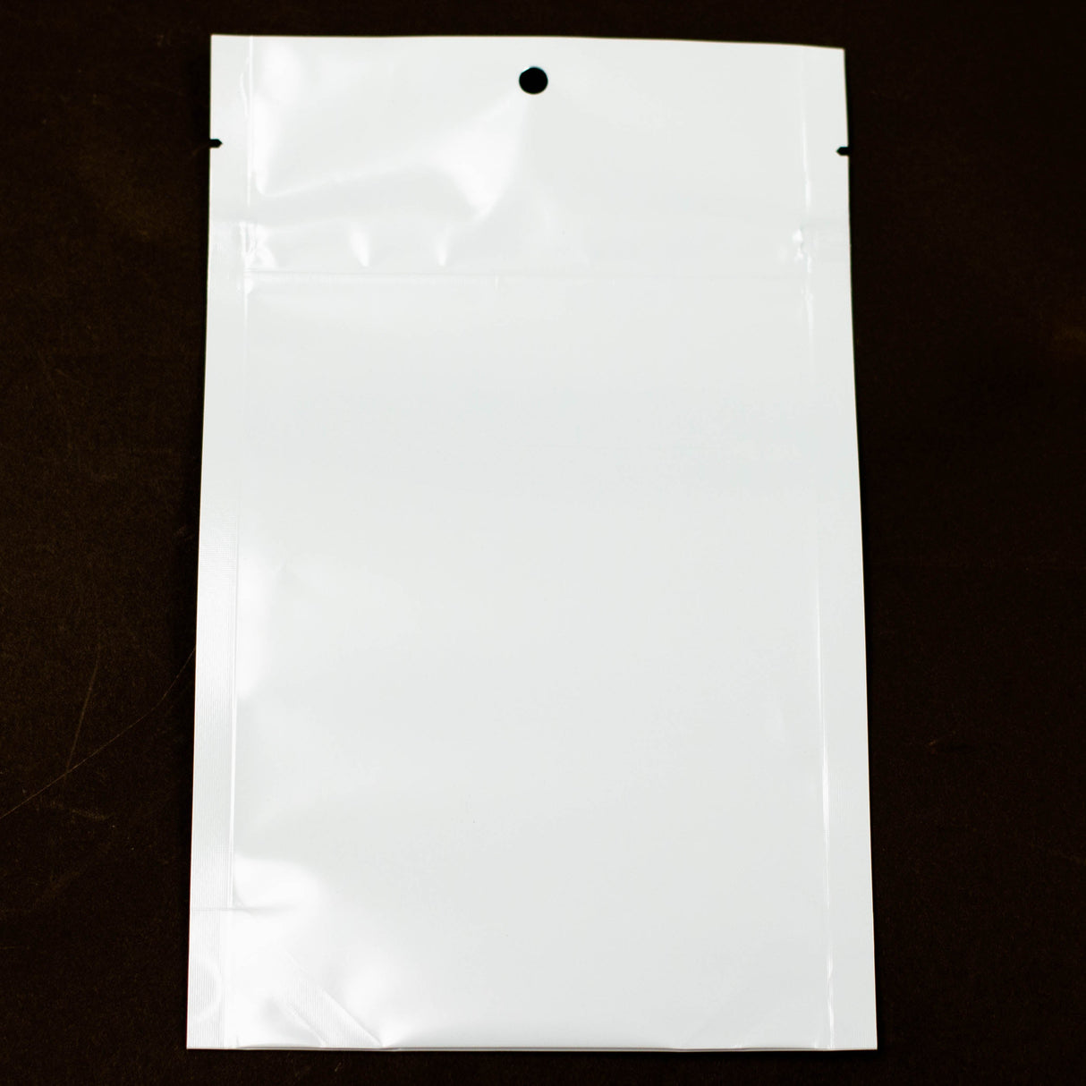 Heavy Duty Matte White Mylar Bag -Gusset style 8in x 5in - 500Count