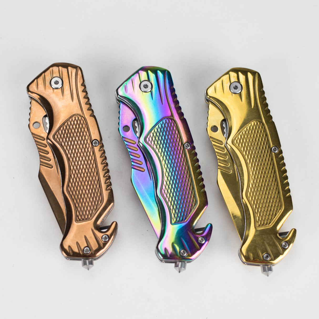 Metallic Elegance Foldable Pocket Knife