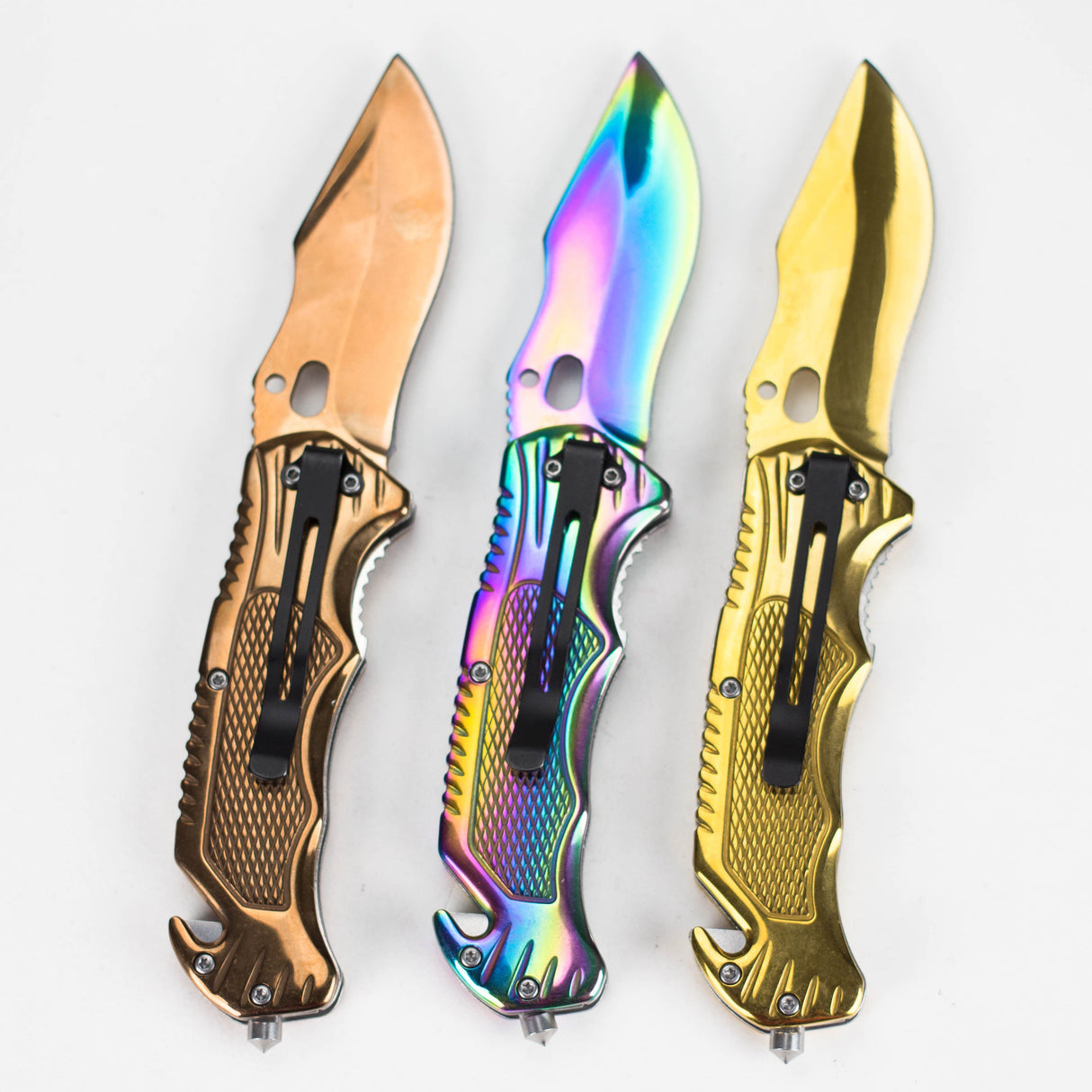 Metallic Elegance Foldable Pocket Knife